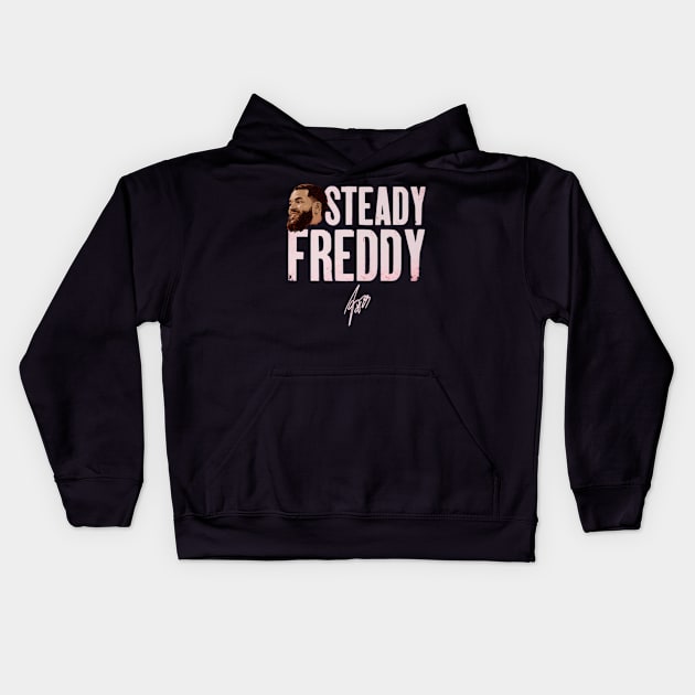 Fred Vanvleet Toronto Steady Freddy Kids Hoodie by lam-san-dan